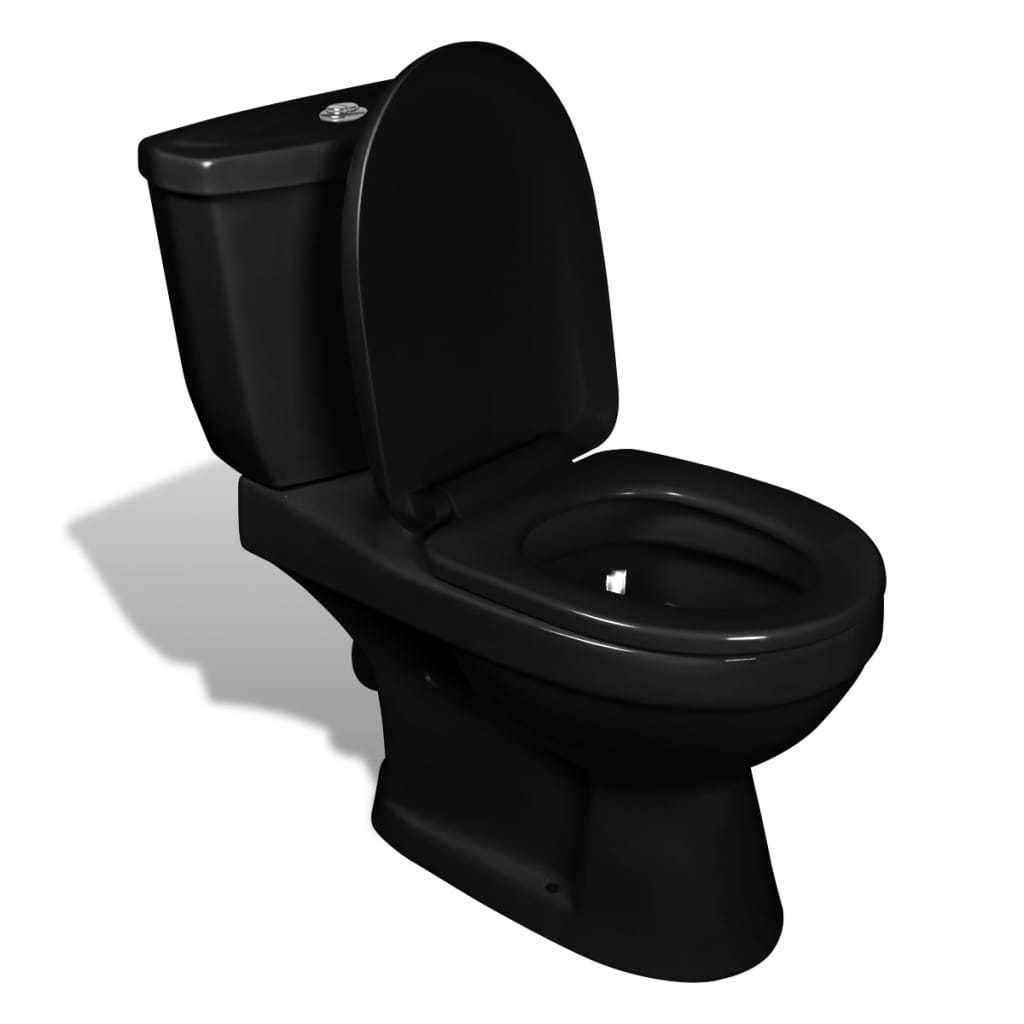 Toilette avec réservoir Noir