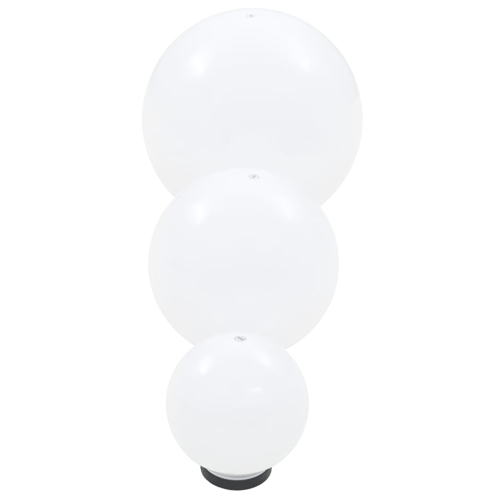 6 pcs Jeu de lampe boule à LED PMMA sphérique 20/30/40 cm