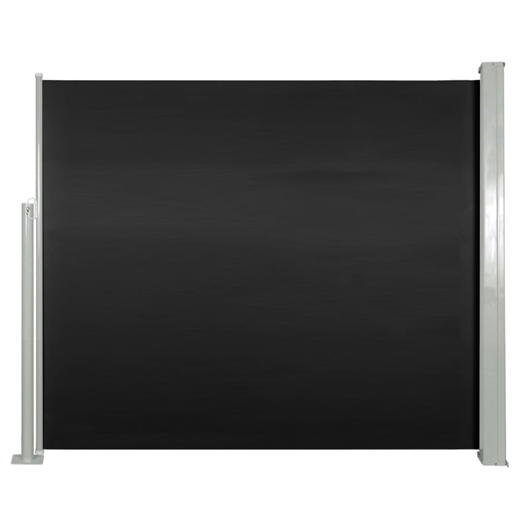 Ausziehbare Seitenmarkise 120x300 cm Schwarz