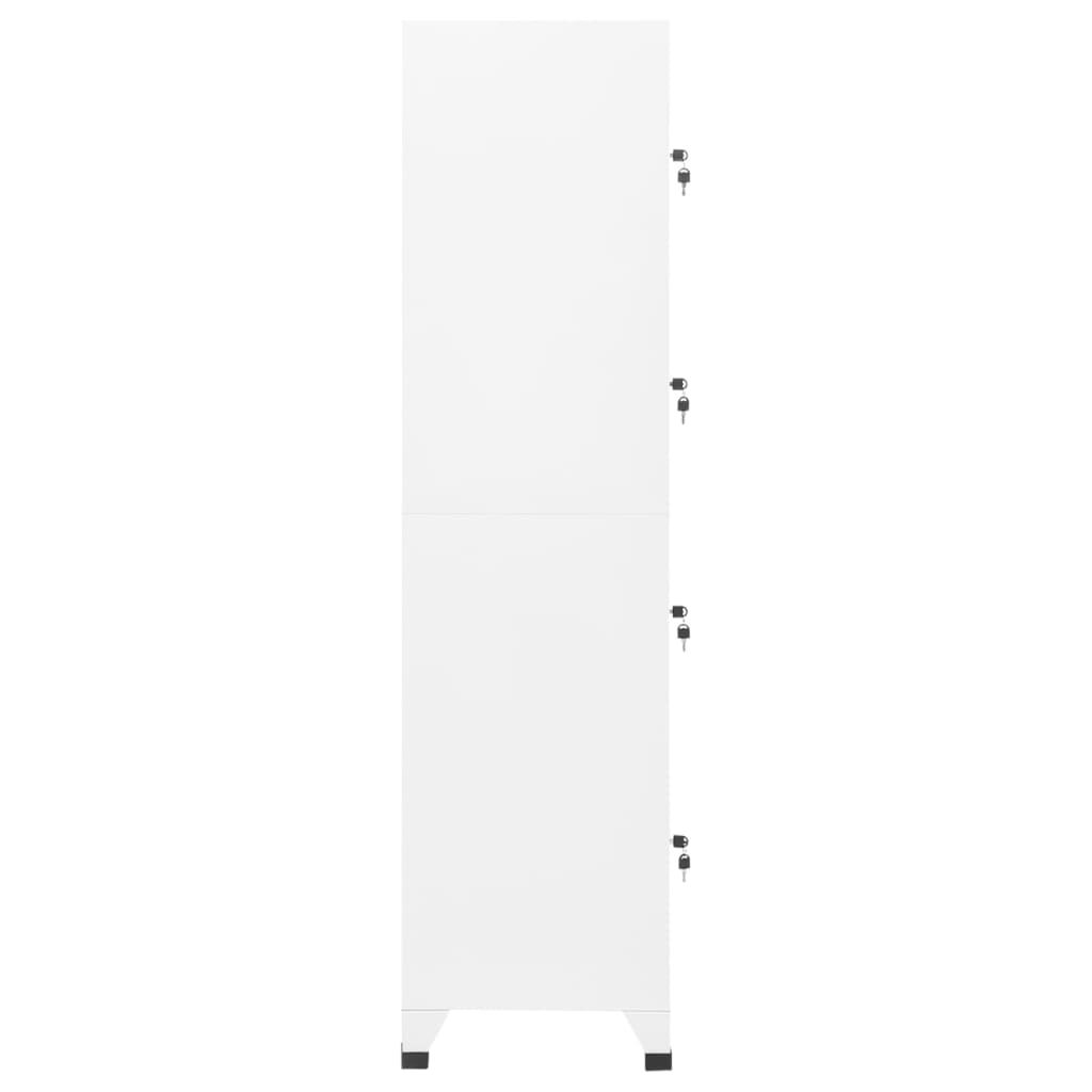 Armoire à casiers Blanc 38x45x180 cm Acier