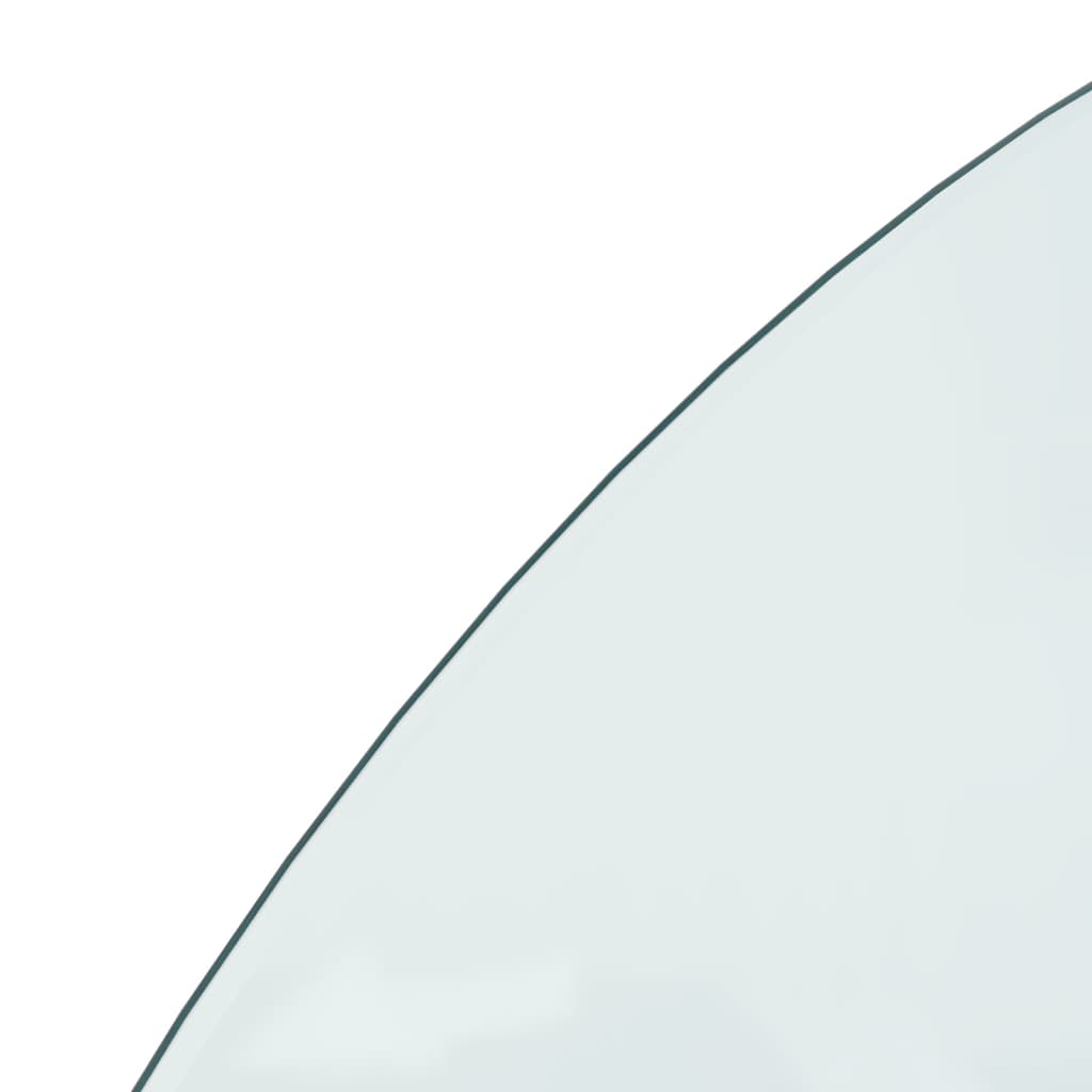 Funkenschutzplatte Glas Halbrund 1200x500 mm