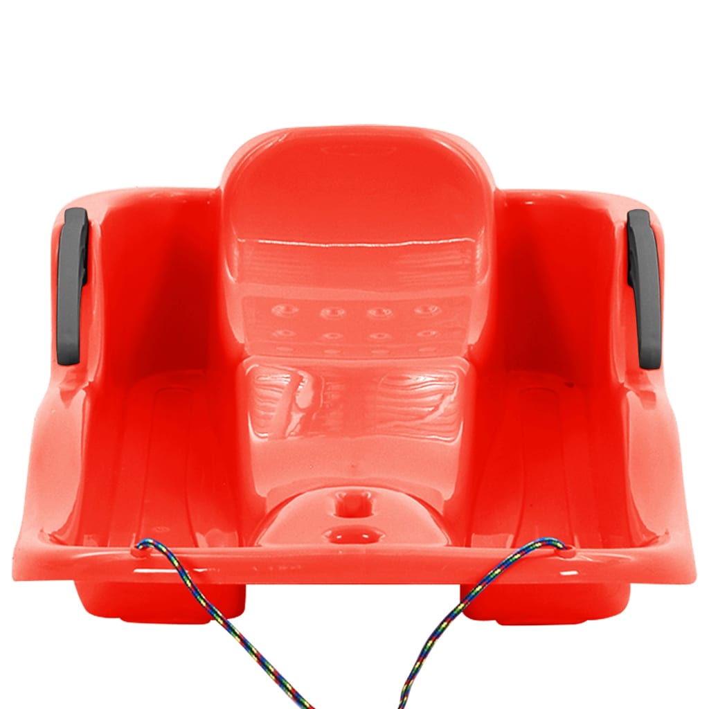 Sledge with Brakes Red 87x40x18 cm Polypropylene