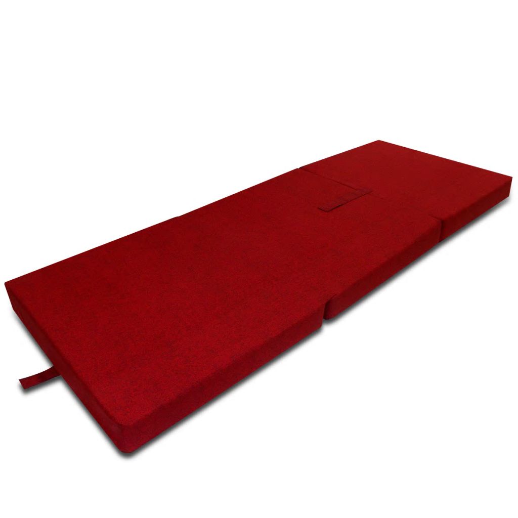 3-teilige Klappmatratze 190×70×9 cm Rot 