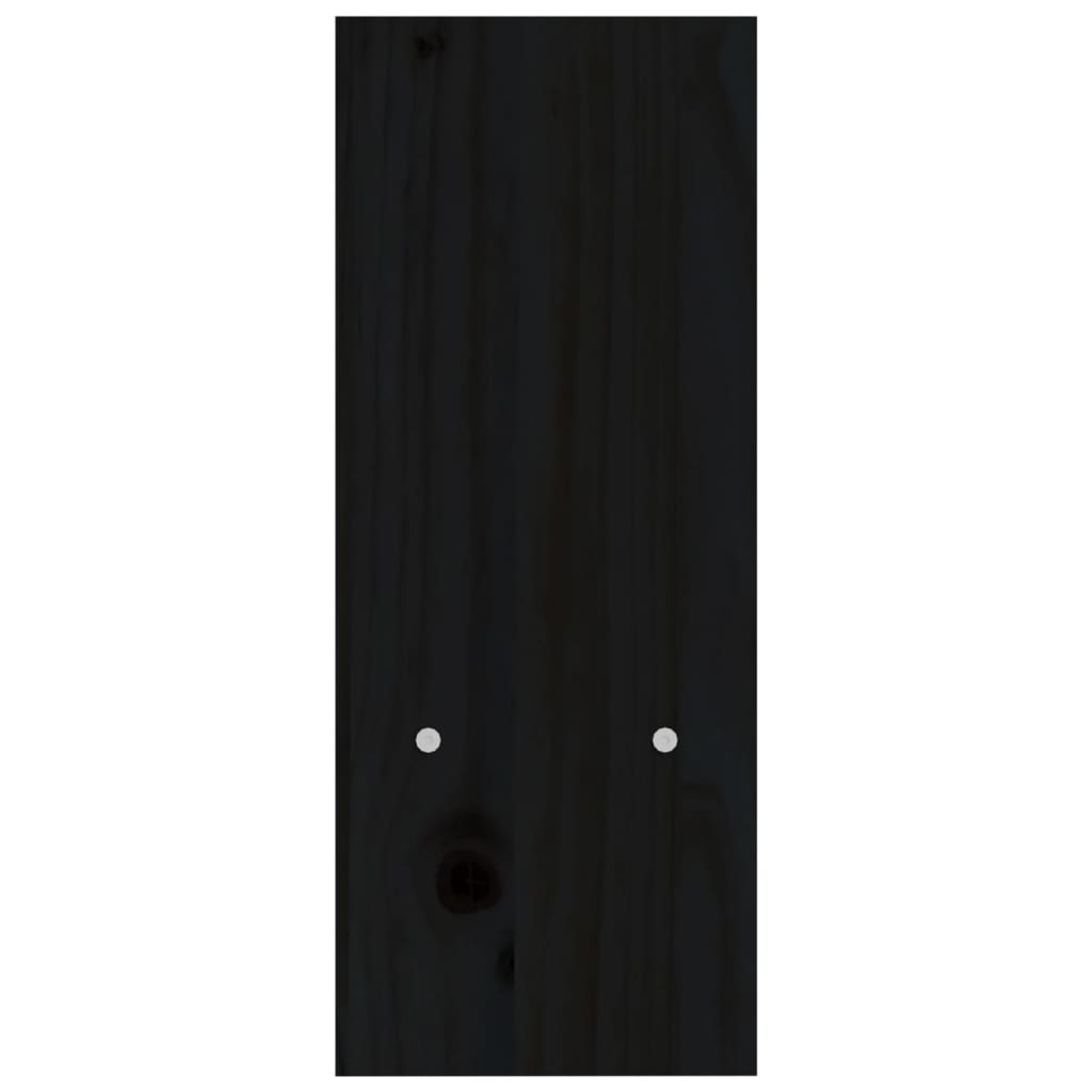 Monitor Stand Black (39-72)x17x43 cm Solid Wood Pine