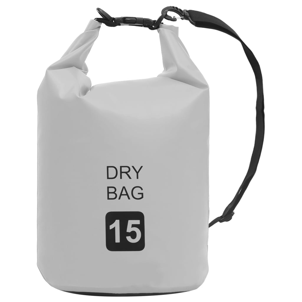 Dry Bag Grey 15 L PVC