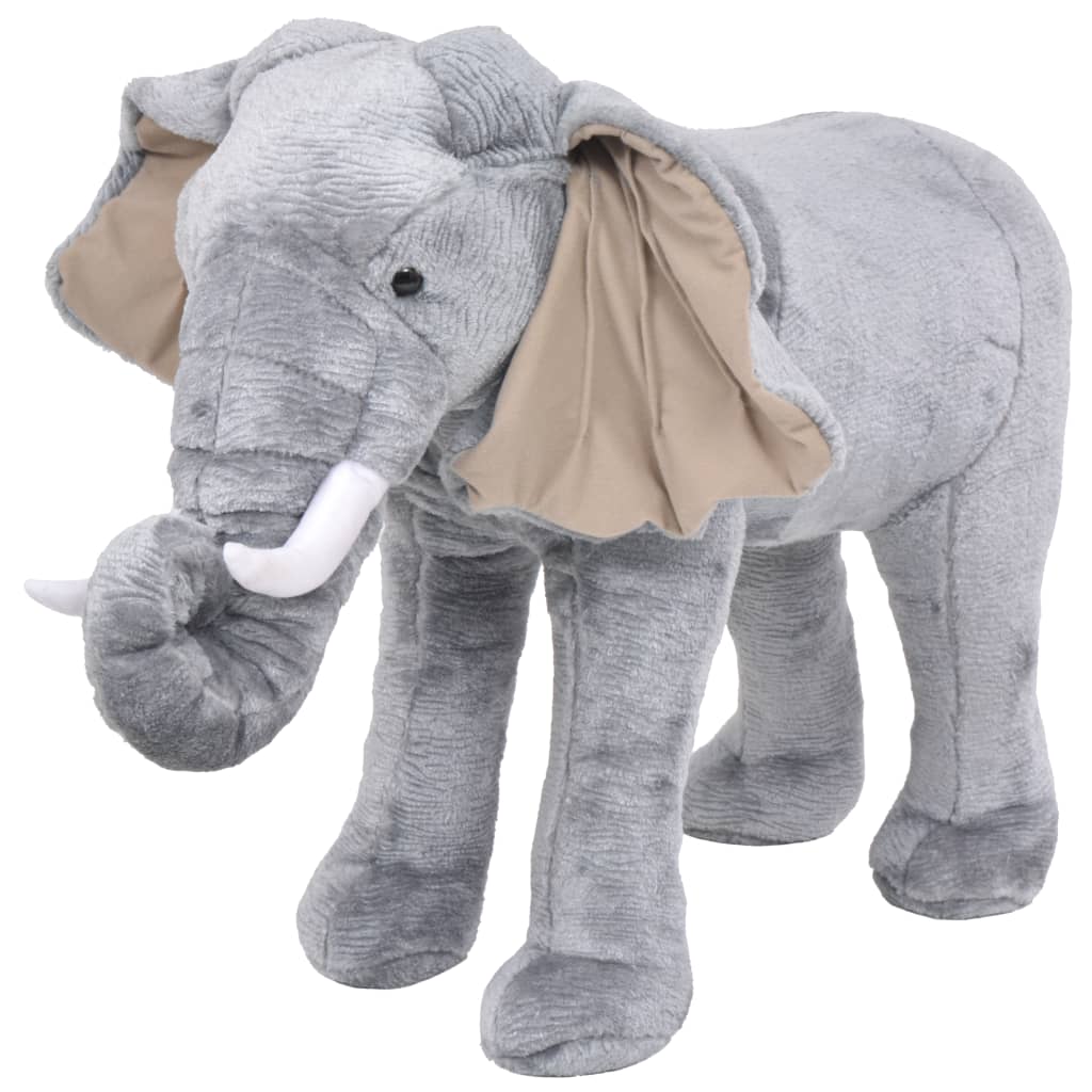Standing Plush Toy Elephant Grey XXL