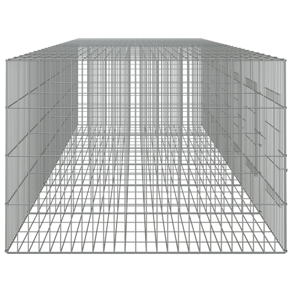 Cage à lapin 6 panneaux 327x79x54 cm Fer galvanisé