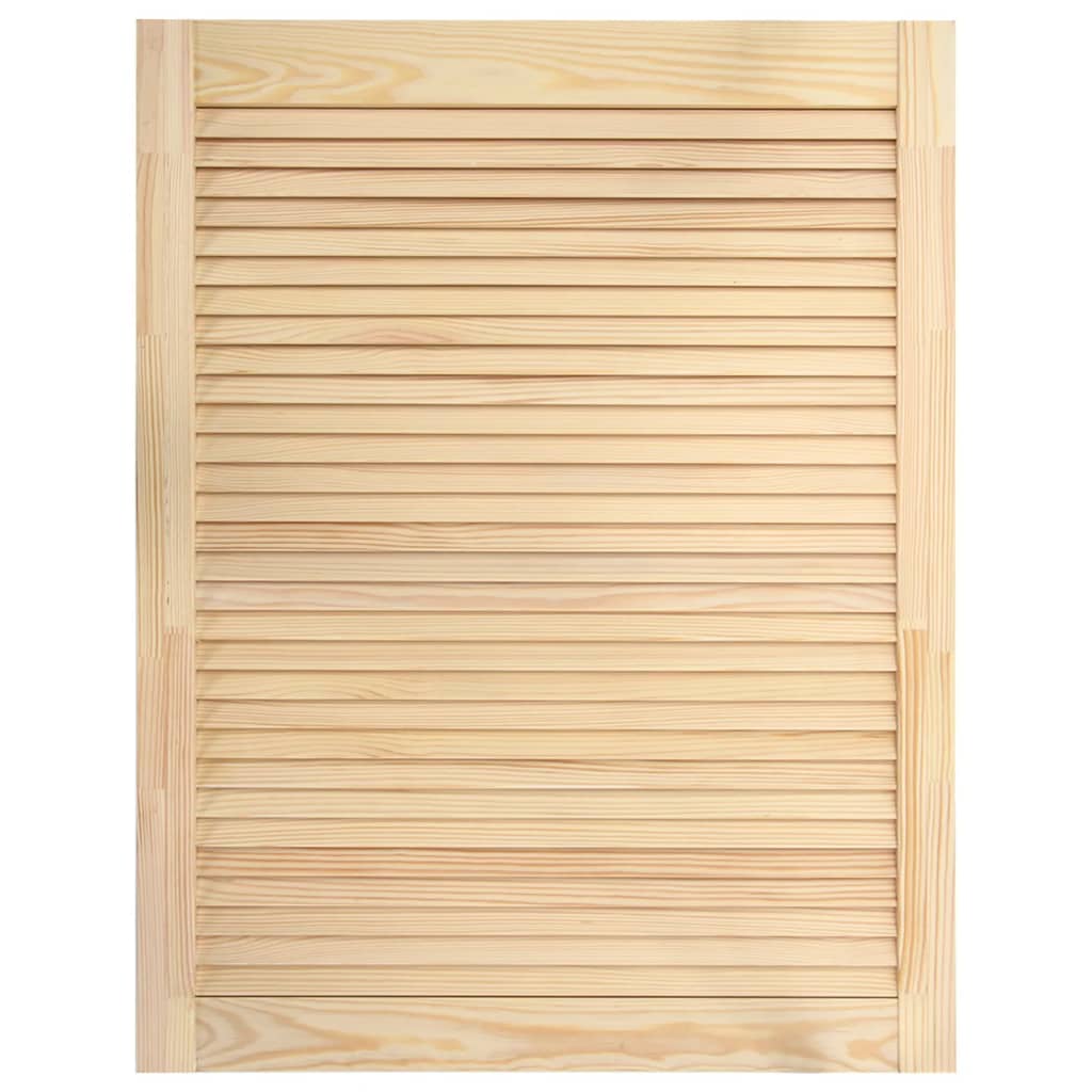 Louvred Door Solid Pine Wood 61.5x39.4cm