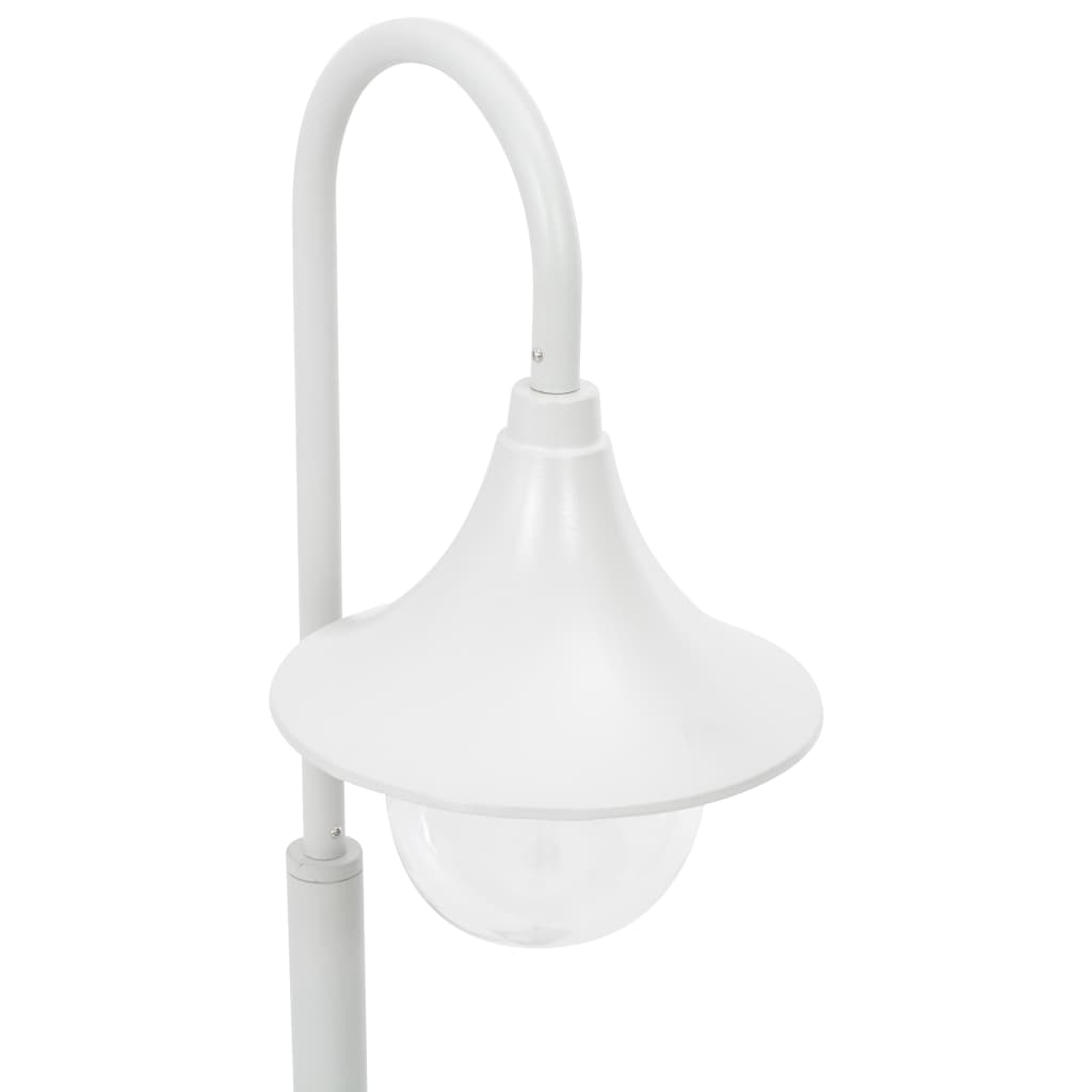 Garden Post Light E27 120 cm Aluminium White