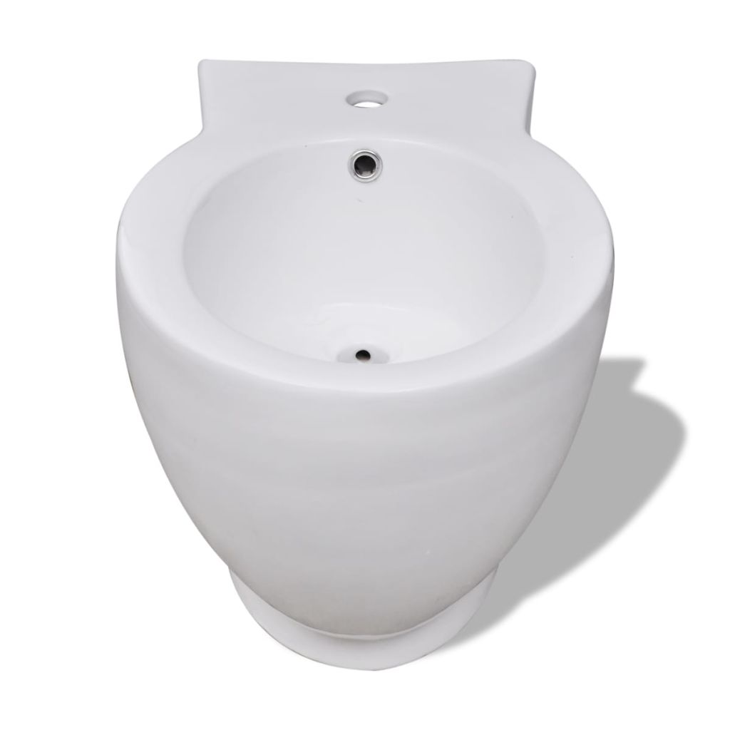 Toiletten & Bidet Set Weiss Keramik