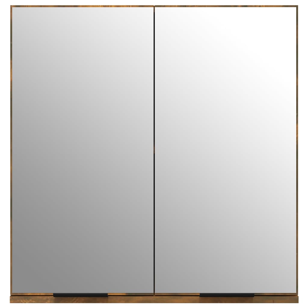 Bad-Spiegelschrank Räuchereiche 64x20x67 cm