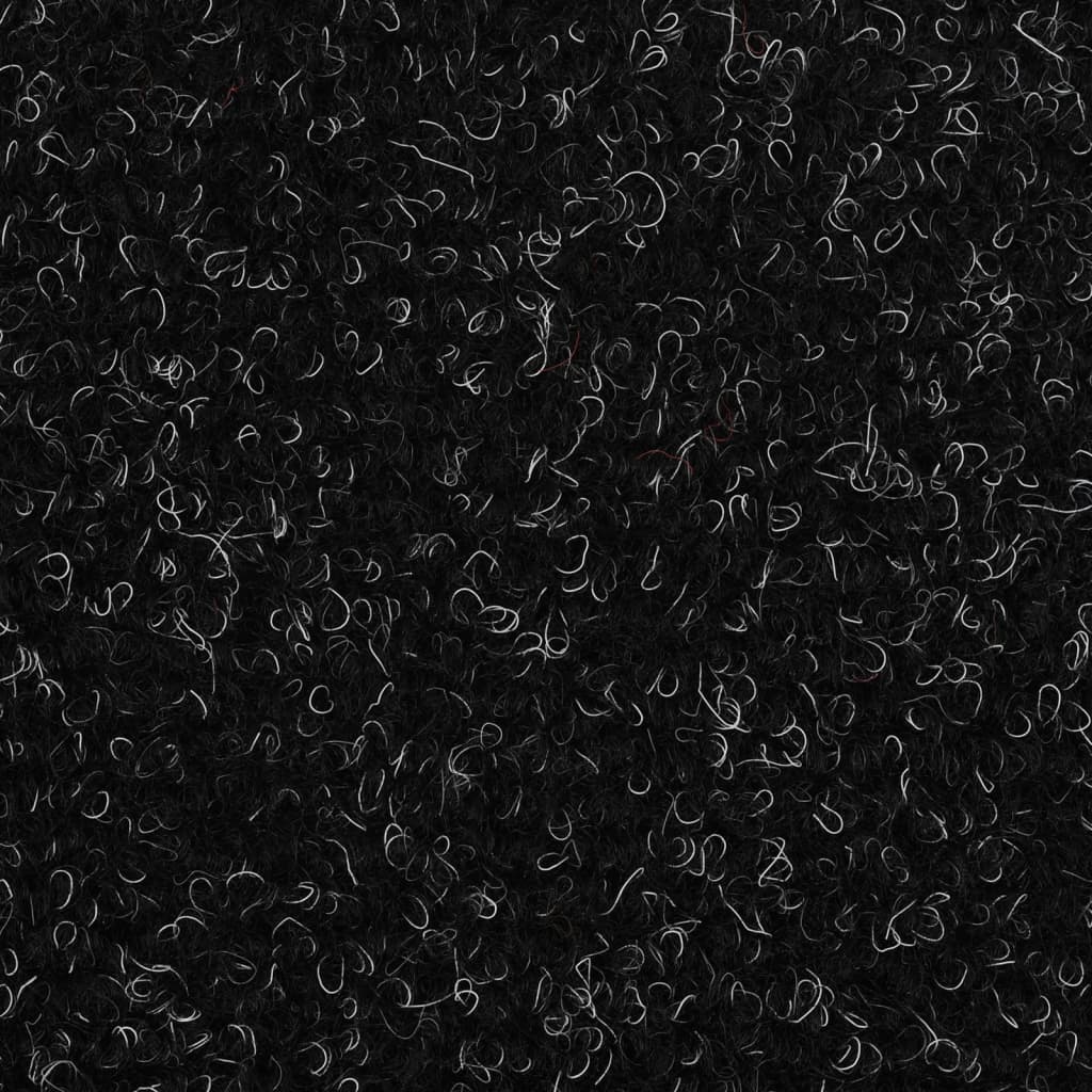 Tapis autoadhésifs de marches 10 pcs Noir 56x17x3 cm Aiguilleté