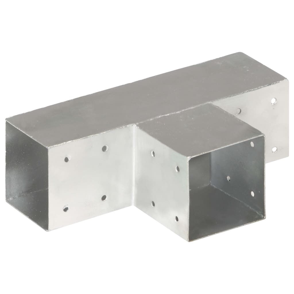 Post Connector T Shape Galvanised Metal 91x91 mm