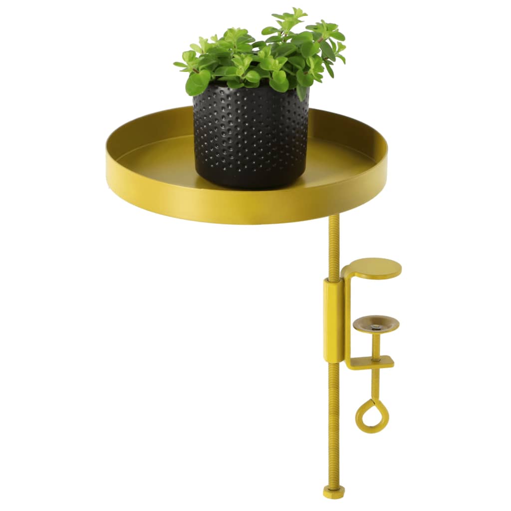 Esschert Design Plant Tray with Clamp Round Gold M