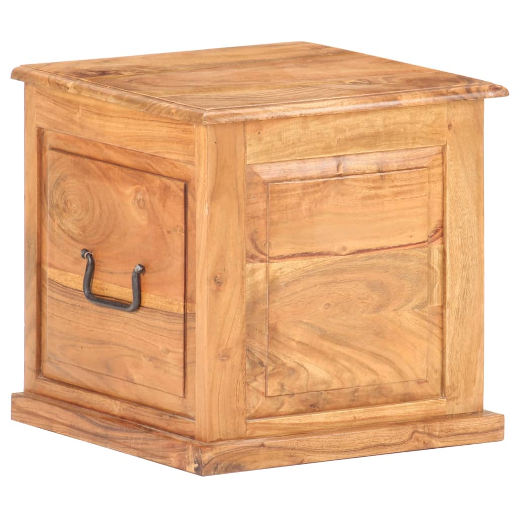 Chest 40x40x40 cm Solid Acacia Wood