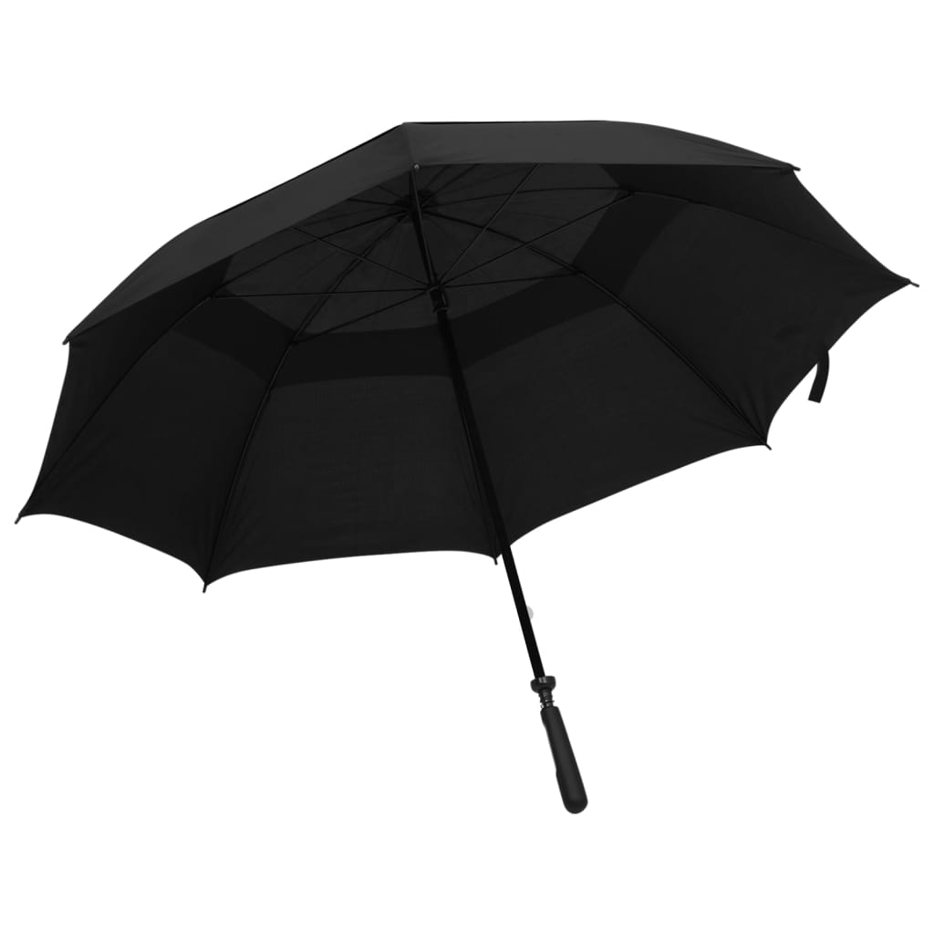 Regenschirm Schwarz 130 cm 
