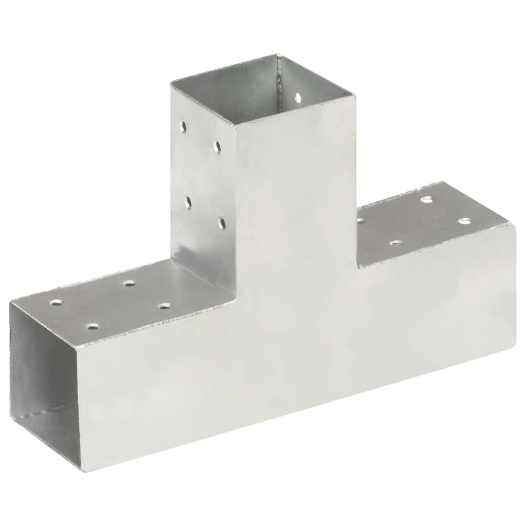 Post Connector T Shape Galvanised Metal 71x71 mm