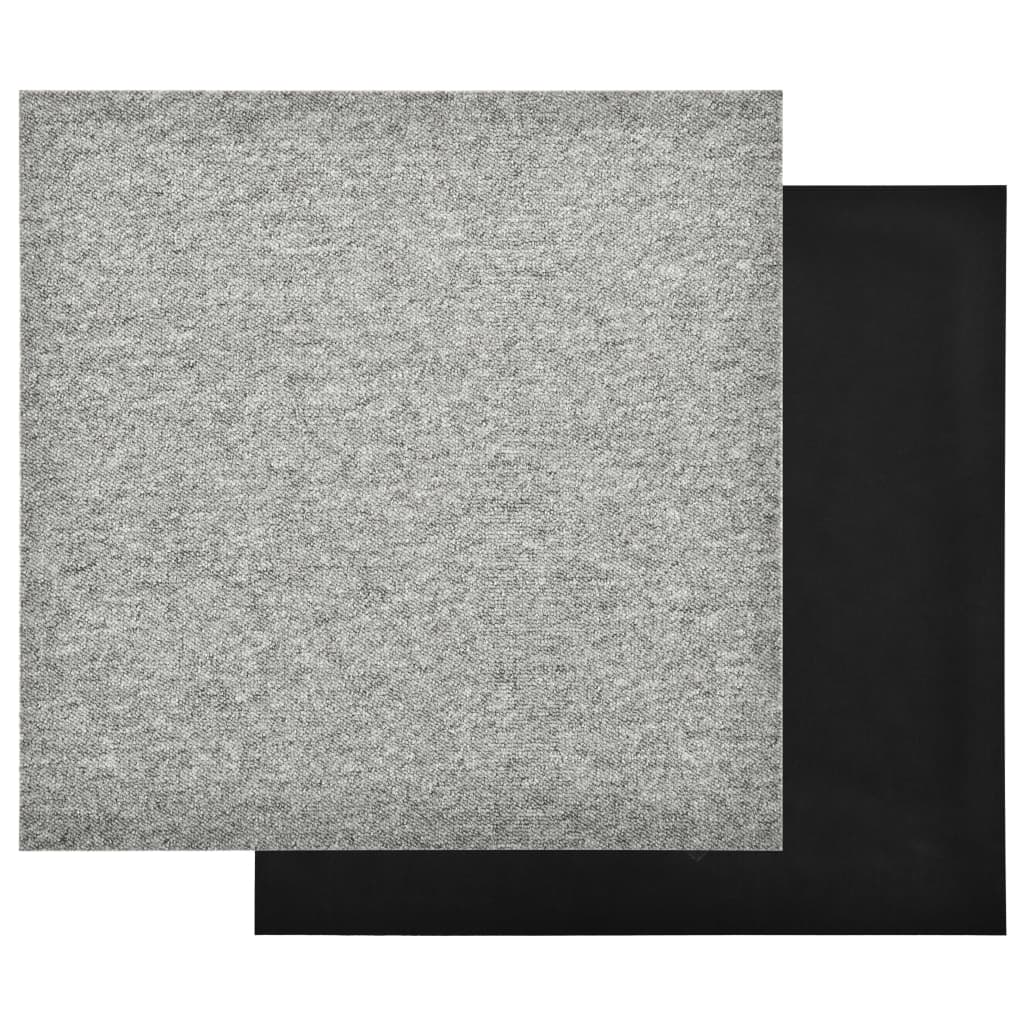 Carpet Floor Tiles 20 pcs 5 m² 50x50 cm Light Grey
