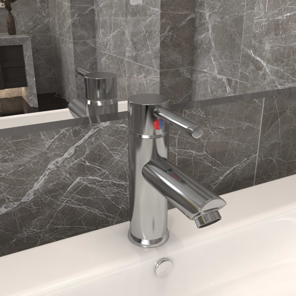 Robinet de lavabo de salle de bain Argenté 130x176 mm