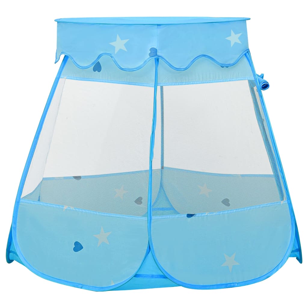 Tente de jeu pour enfants avec 250 balles Bleu 102x102x82 cm