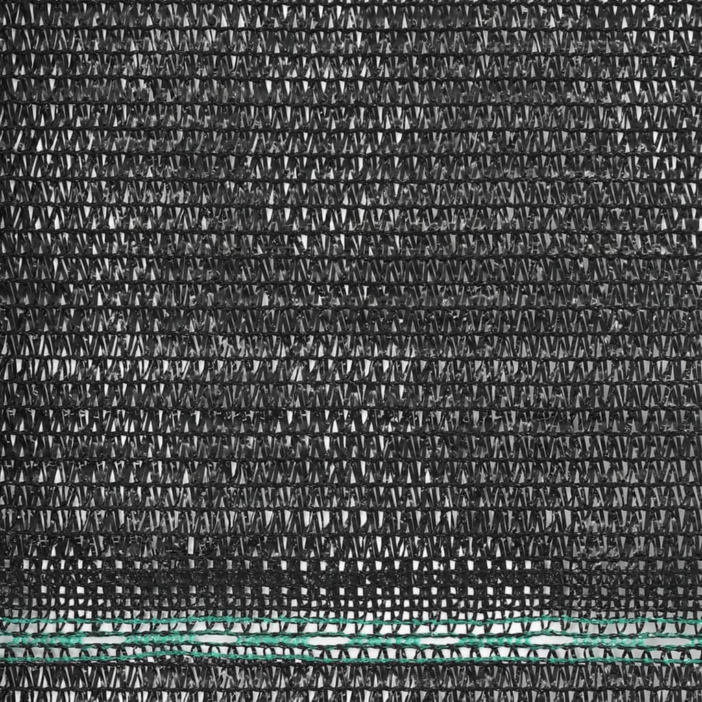 Clôture de tennis PEHD 1,8 x 25 m Noir