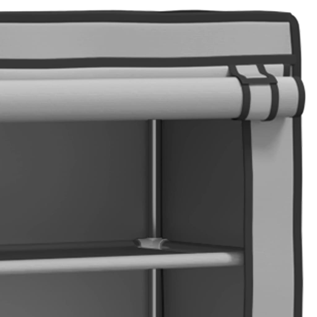 2-Tier Storage Rack over Laundry Machine Grey 71x29.5x170.5 cm Iron