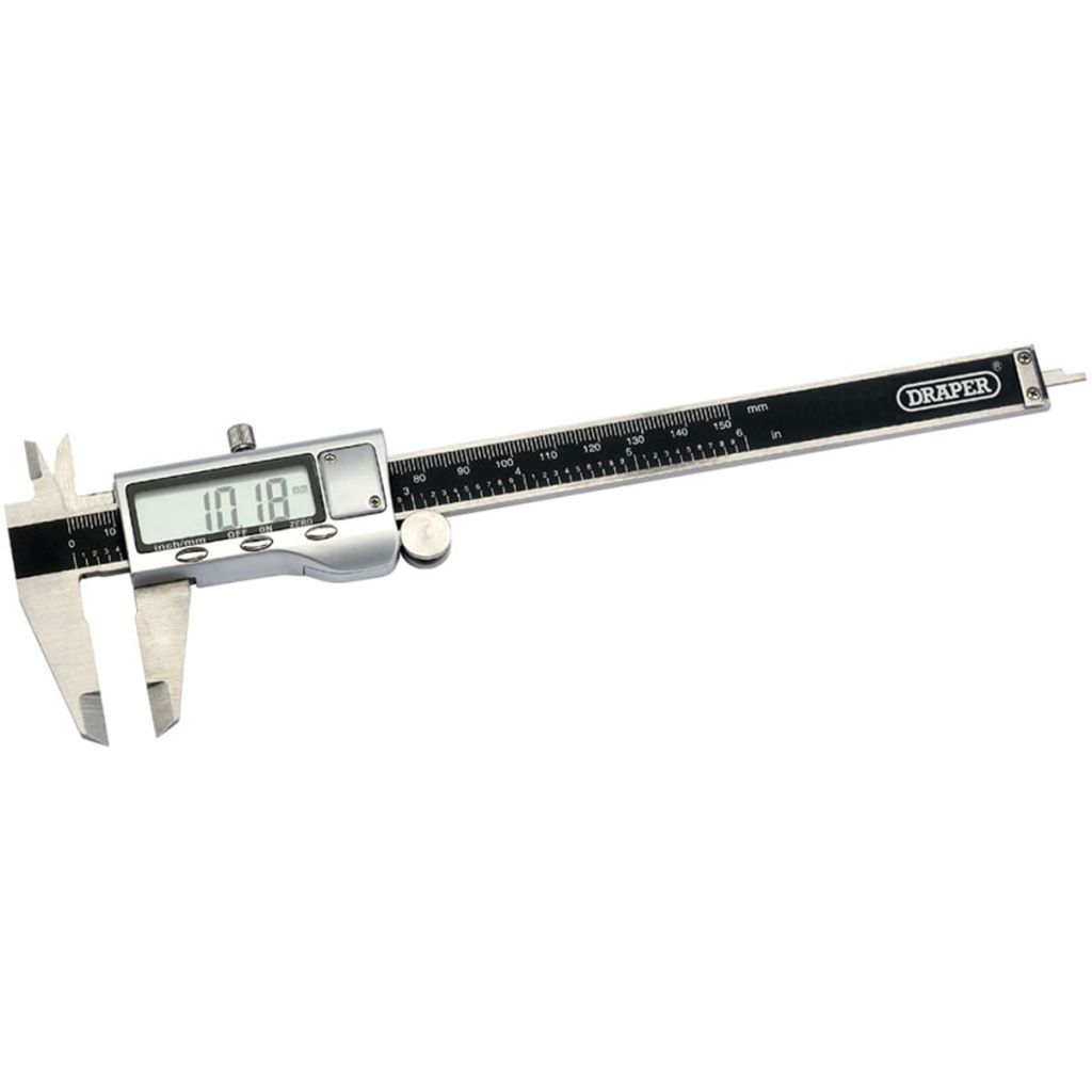 Draper Tools Digitaler Messschieber mit Dual-Messwert 150 mm 46610