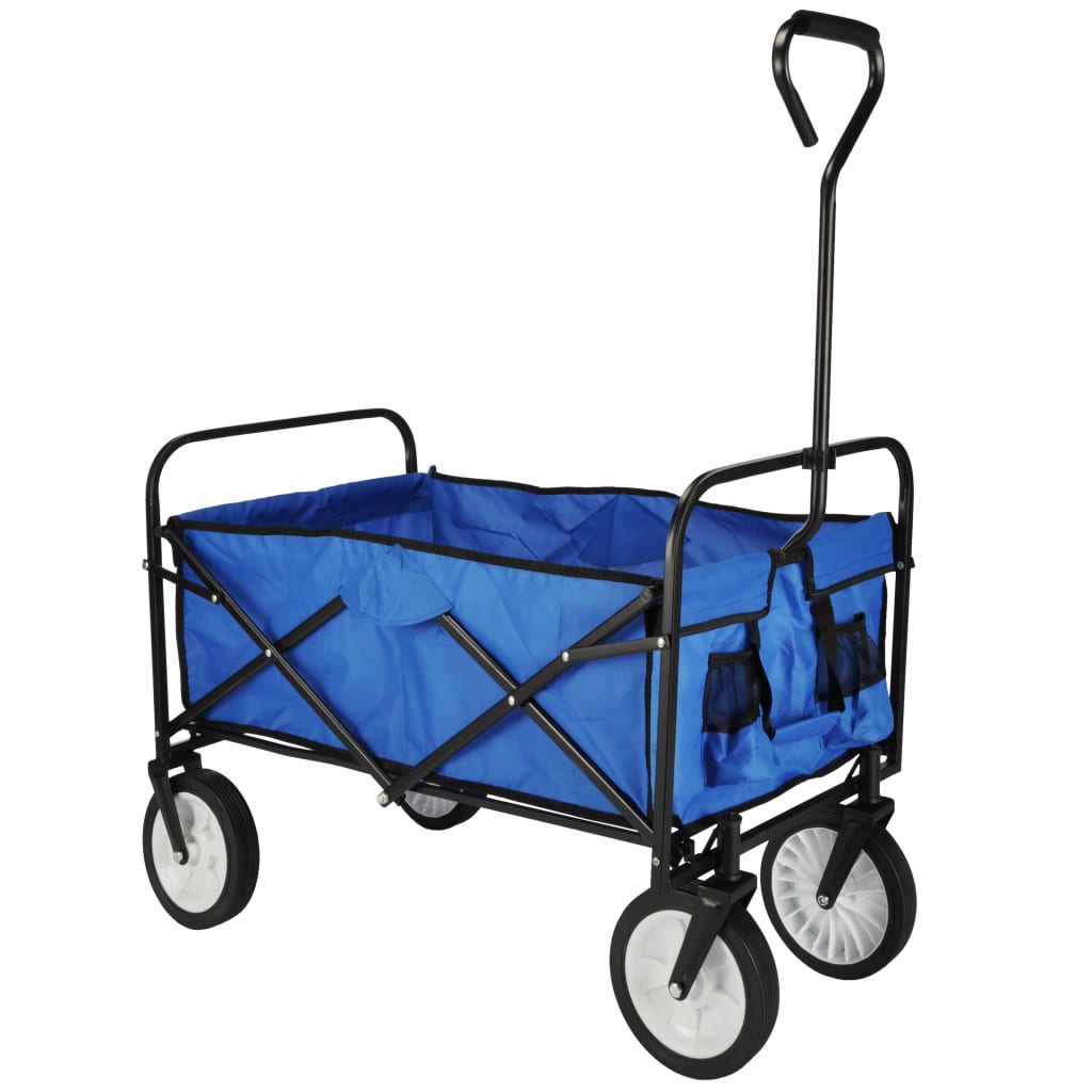 HI Foldable Cart Blue 53.5x83x27 cm