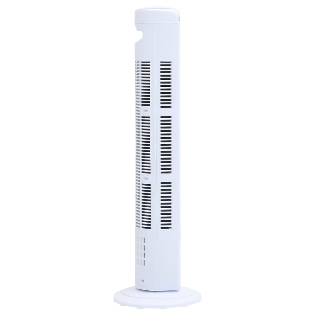 Turmventilator mit Fernbedienung und Timer Φ24x80 cm Weiss