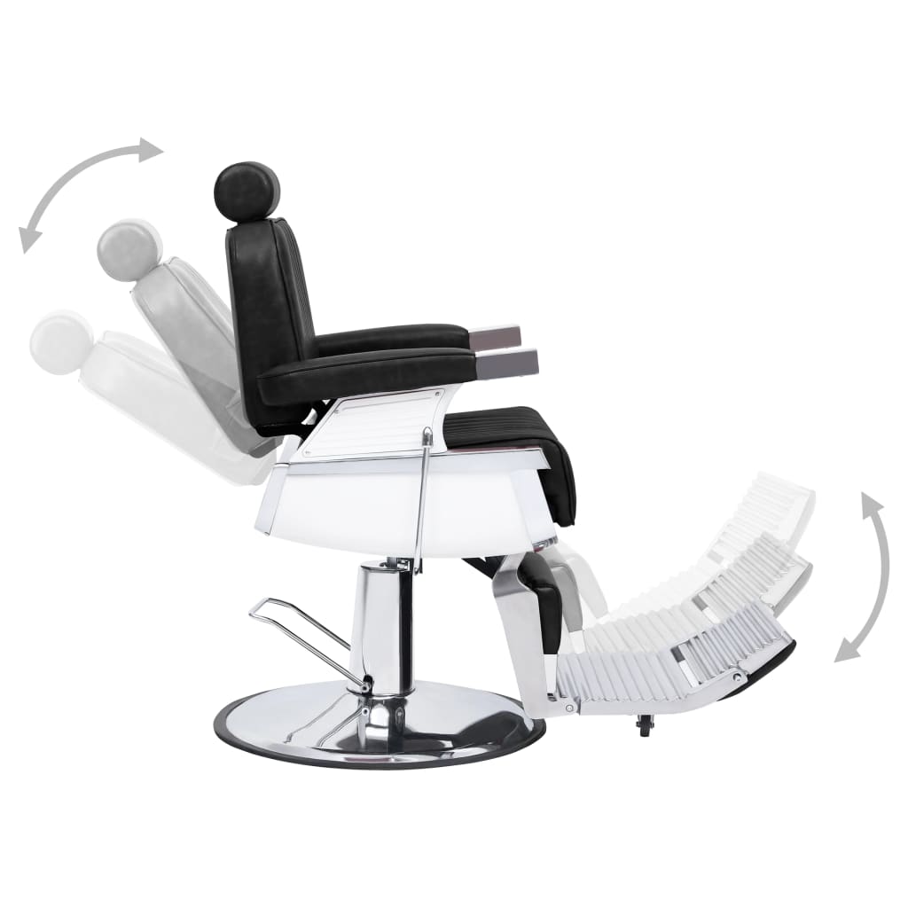 Chaise de barbier Noir 68x69x116 cm Similicuir