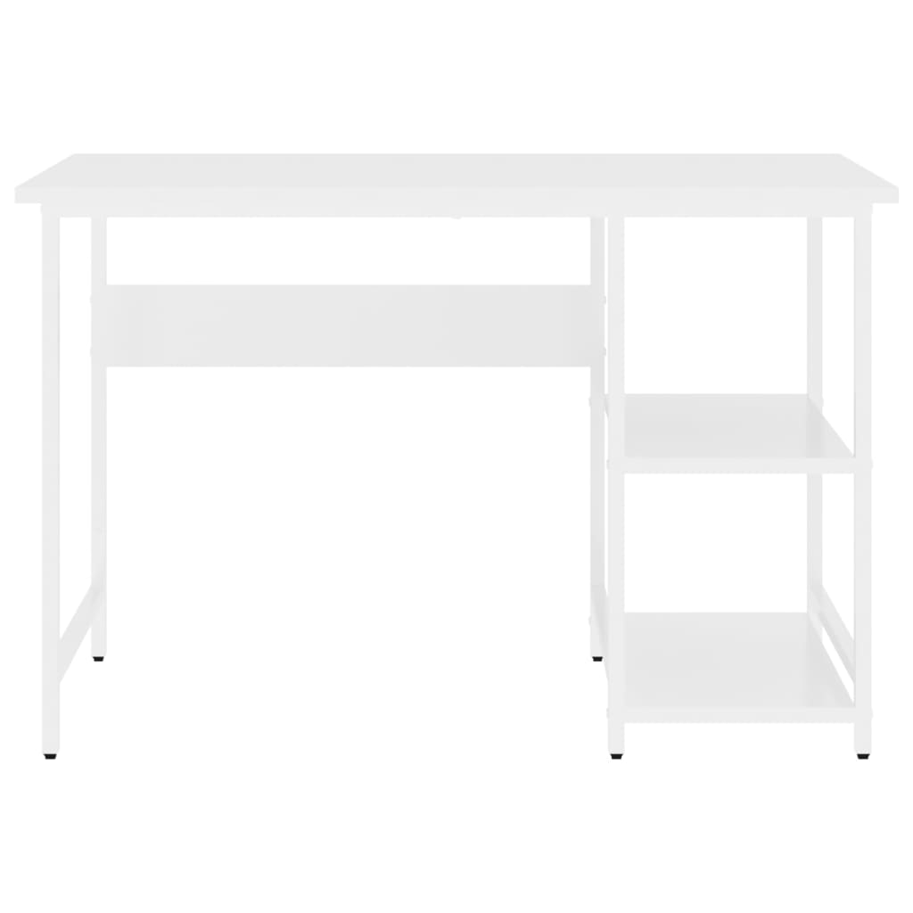 Computertisch Weiss 105x55x72 cm MDF und Metall