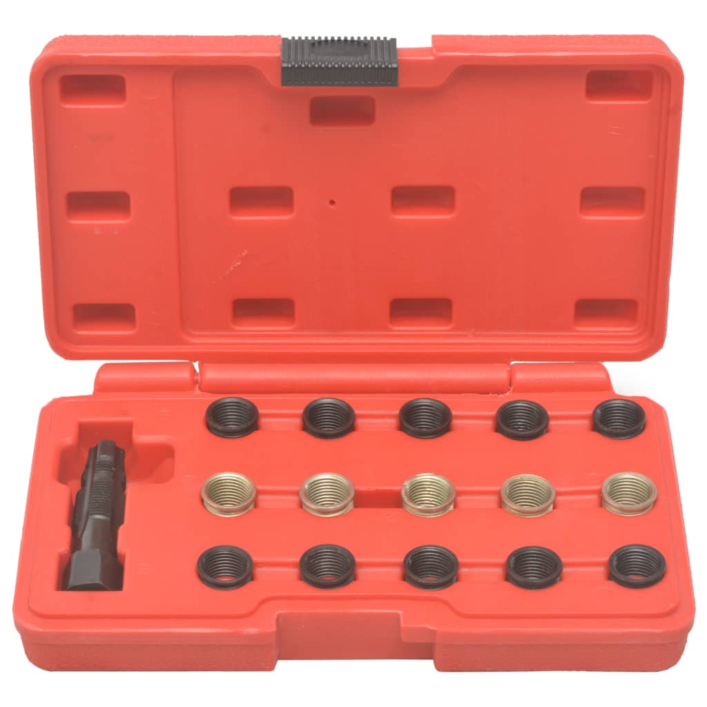 16 Piece Spark Plug Thread Repair Tool Kit M14x1.25