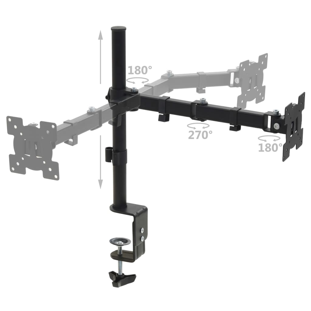 Monitor Desk Mount 32" Single Arm Height Adjustable