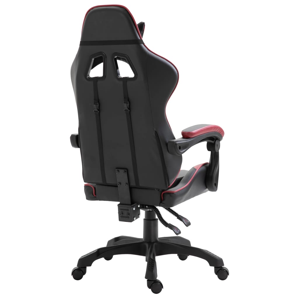 Gaming Chair Wine Red Faux Leather
