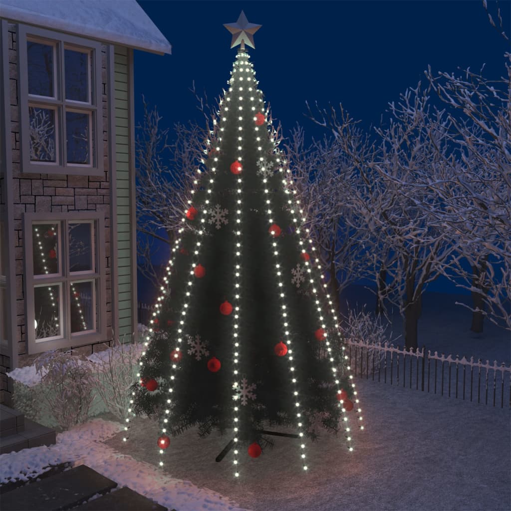 Weihnachtsbaum-Beleuchtung 500 LEDs Kaltweiss 500 cm