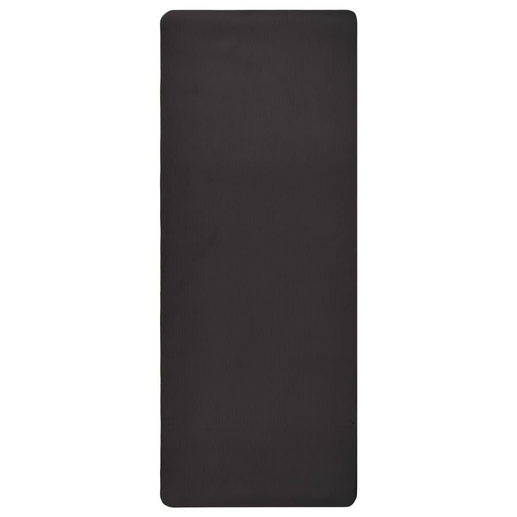 Tapis de yoga 100 x 190 cm EVA Noir
