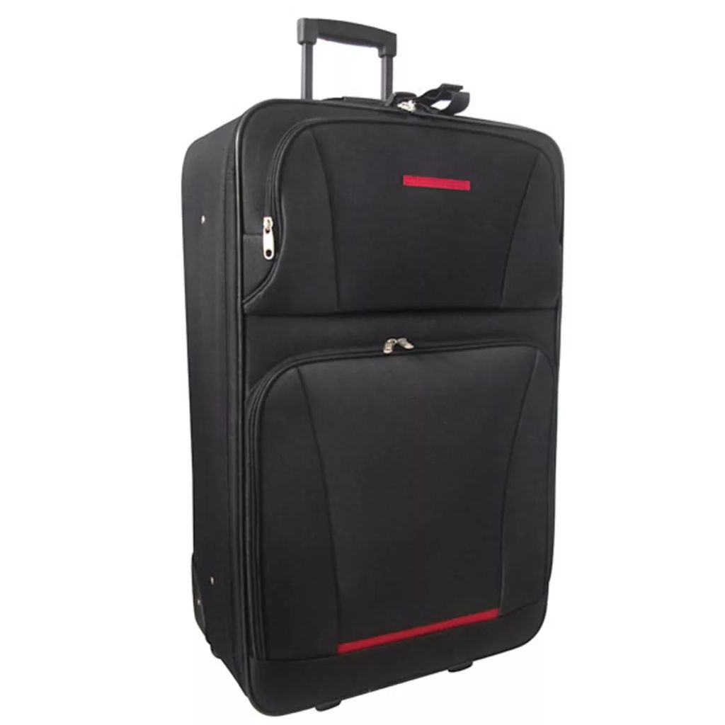 Five Piece Travel Luggage Set Black
