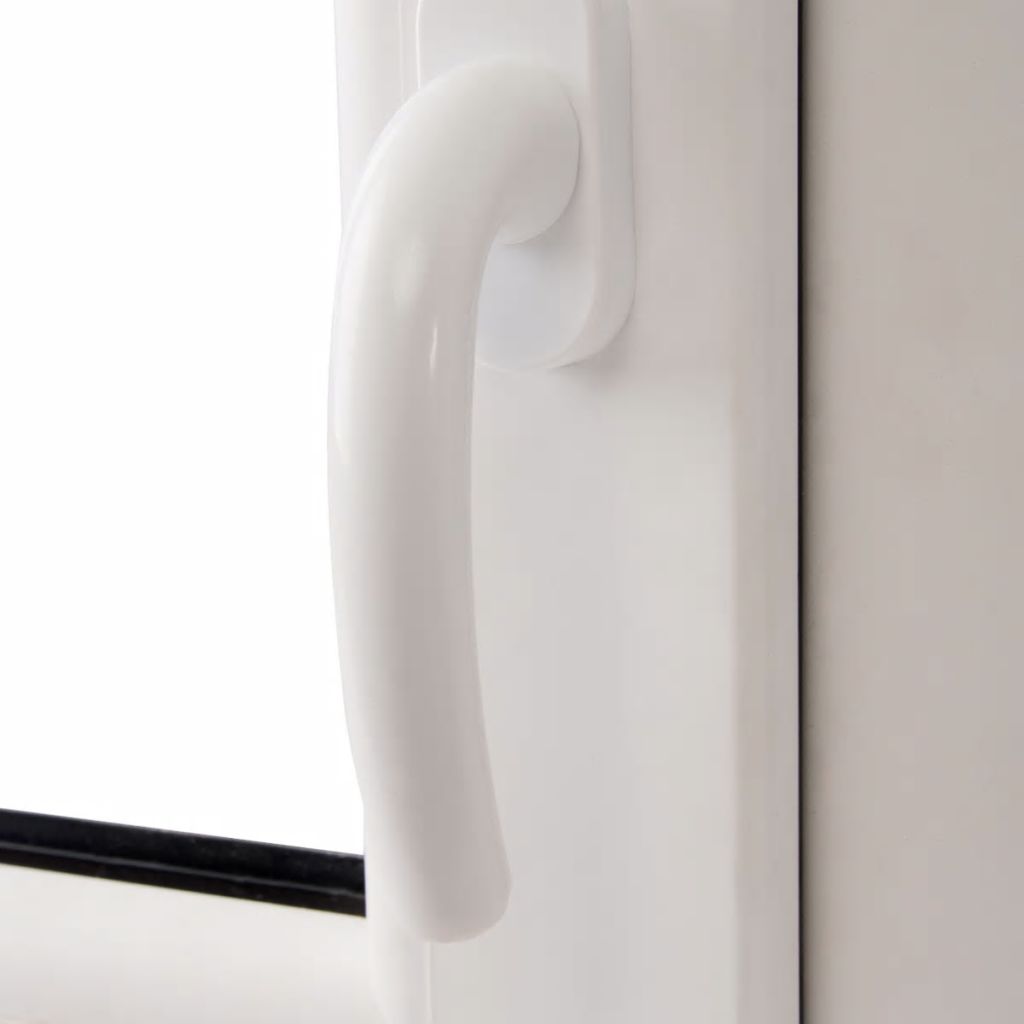 2 Fach Verglast Drehkippfenster PVC rechtsseitig Griff 900x500mm
