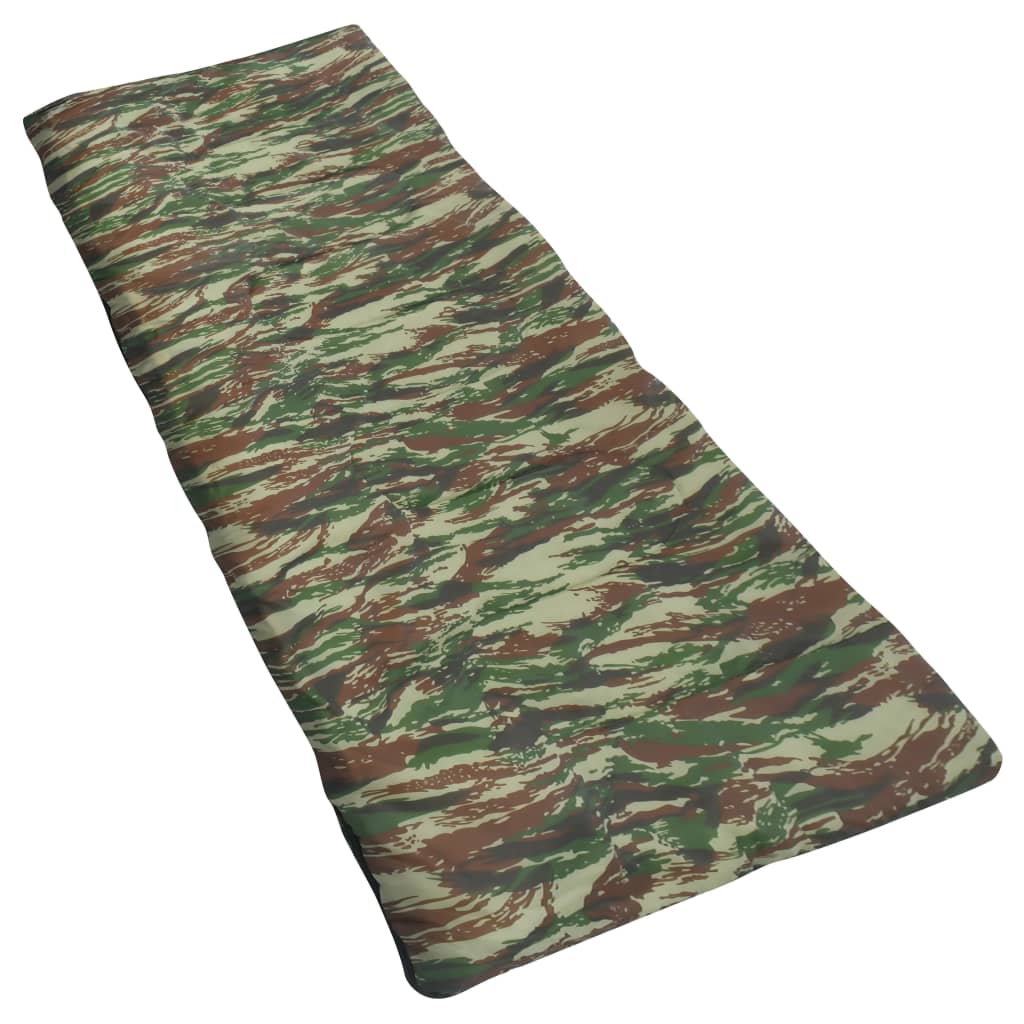 Leichter Umschlag-Schlafsack für Kinder Camouflage 670g 15°C