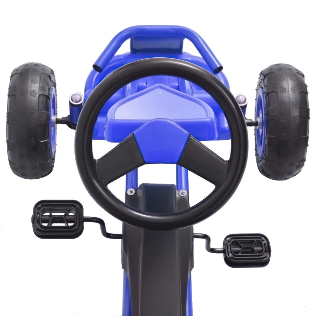 Kart à pédales avec pneus Bleu