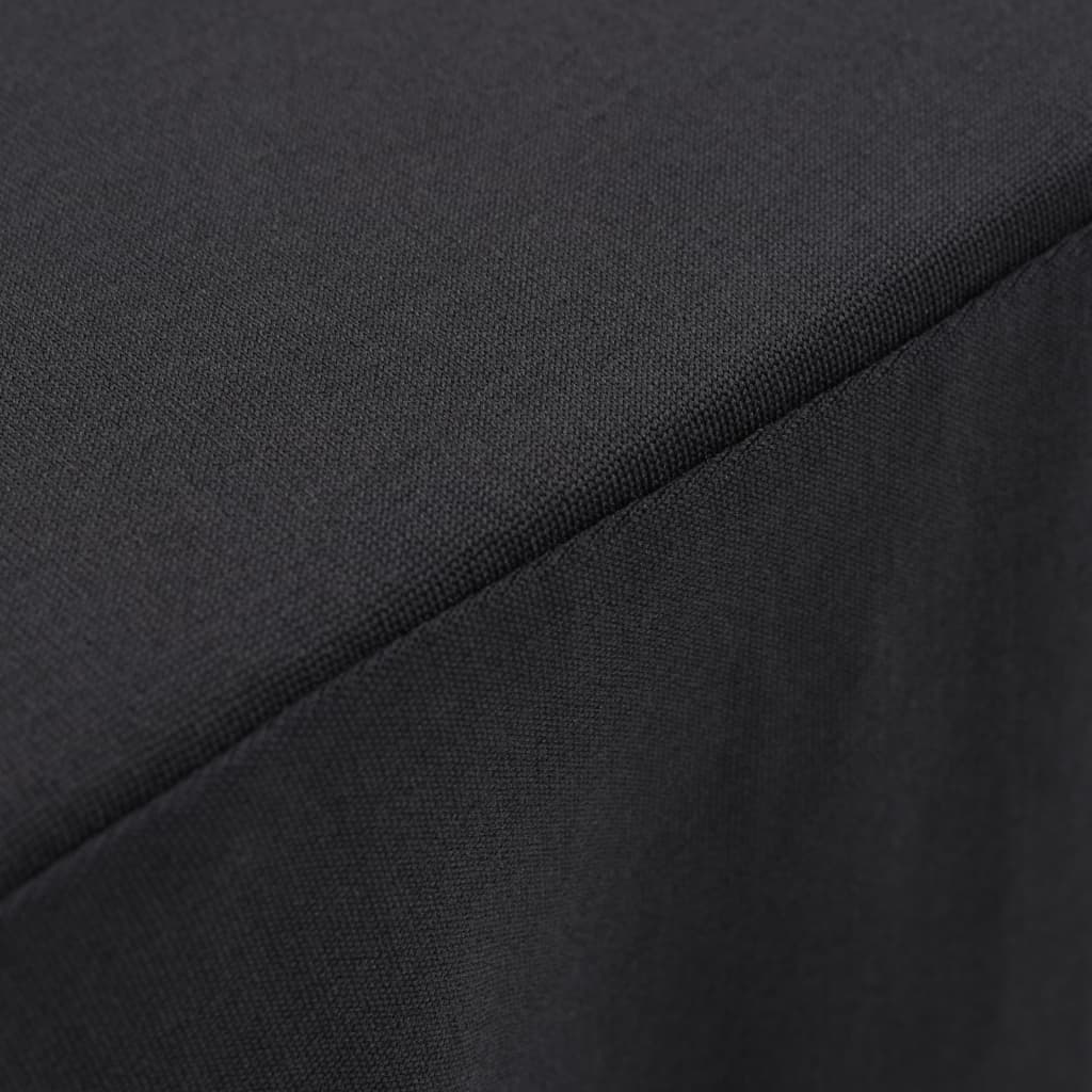 2 pcs Table Covers with Skirt Stretch 120x60.5x74 cm Anthracite