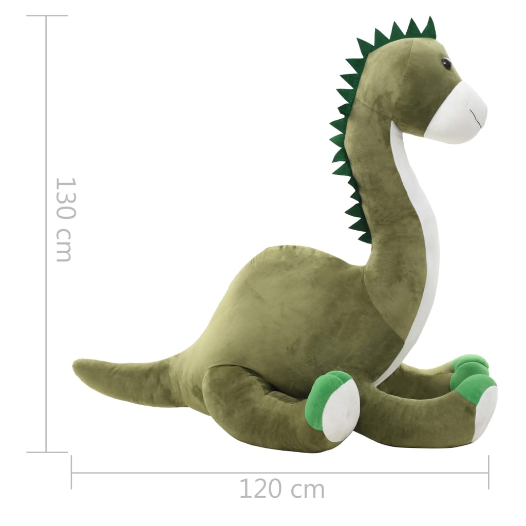 Dinosaure brontosaure en peluche Vert