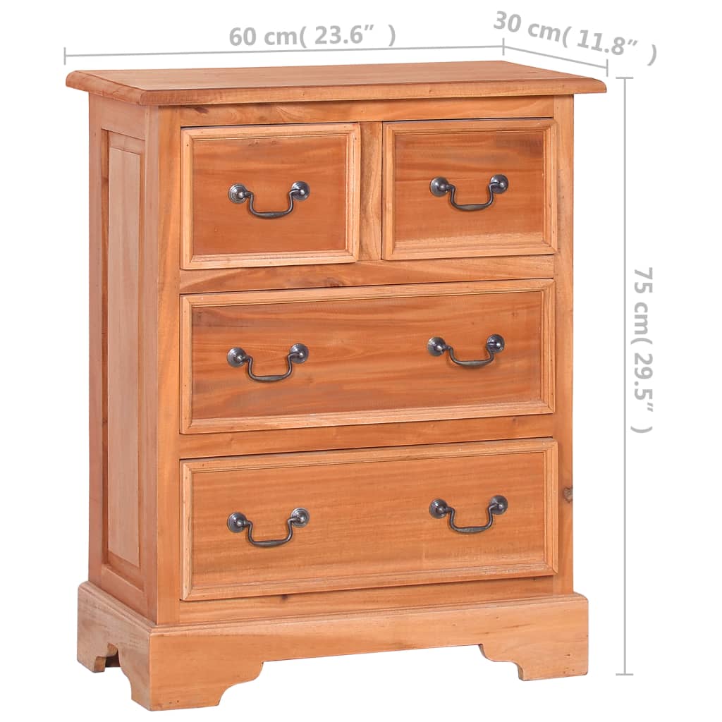 Chest of Drawers Solid Mahogany Wood