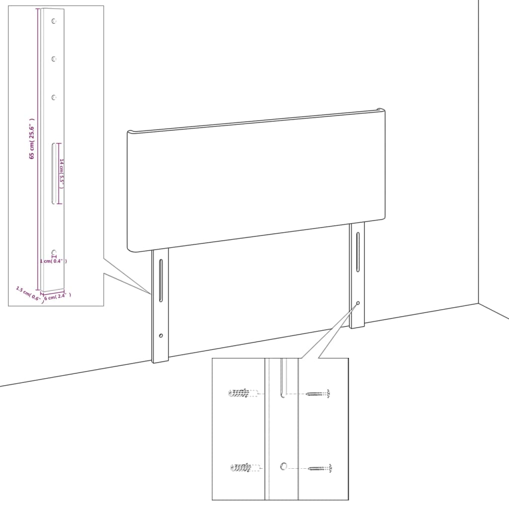 Kleinkind-Bettschutzgitter Grau 102x42 cm Polyester