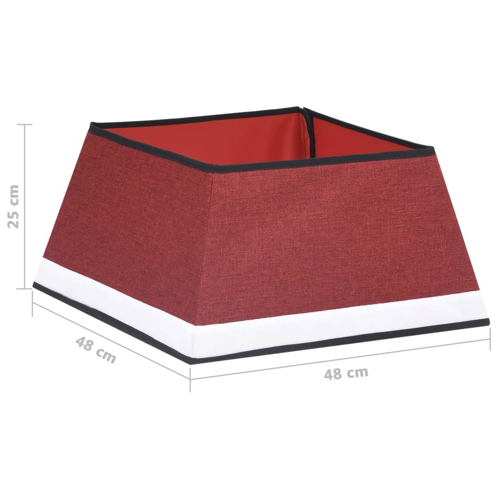 Christmas Tree Skirt Red and White 48x48x25 cm