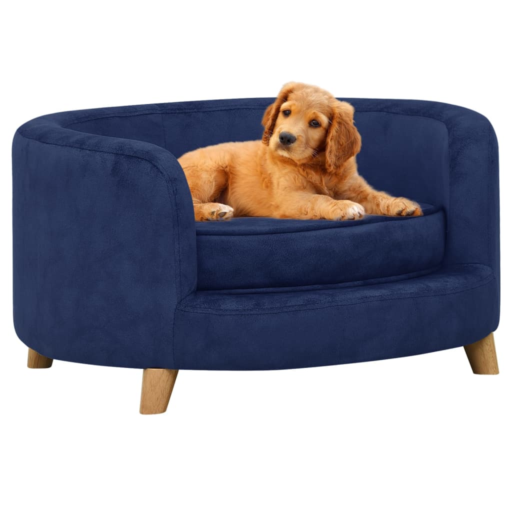 Canapé pour chien Bleu 69x69x36 cm Peluche