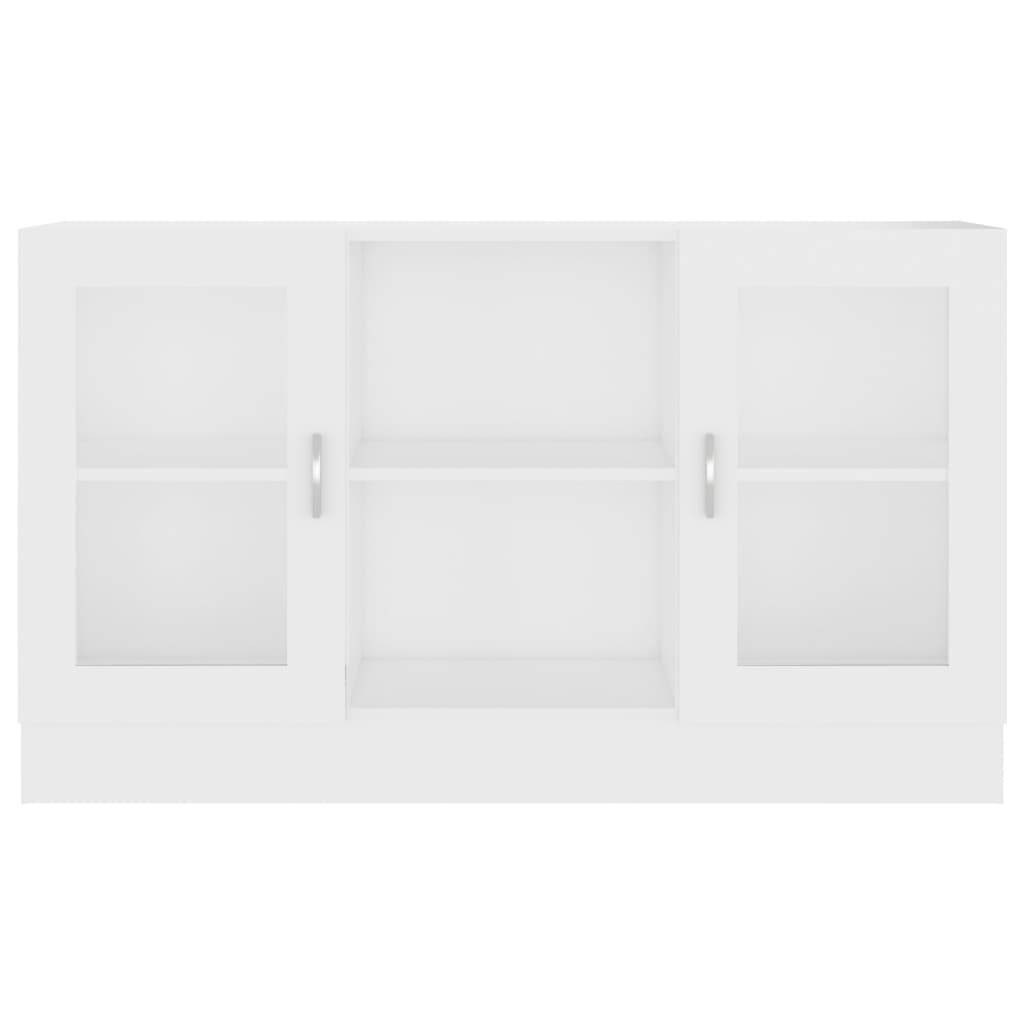 Armoire à vitrine Blanc 120x30,5x70 cm Bois d'ingénierie