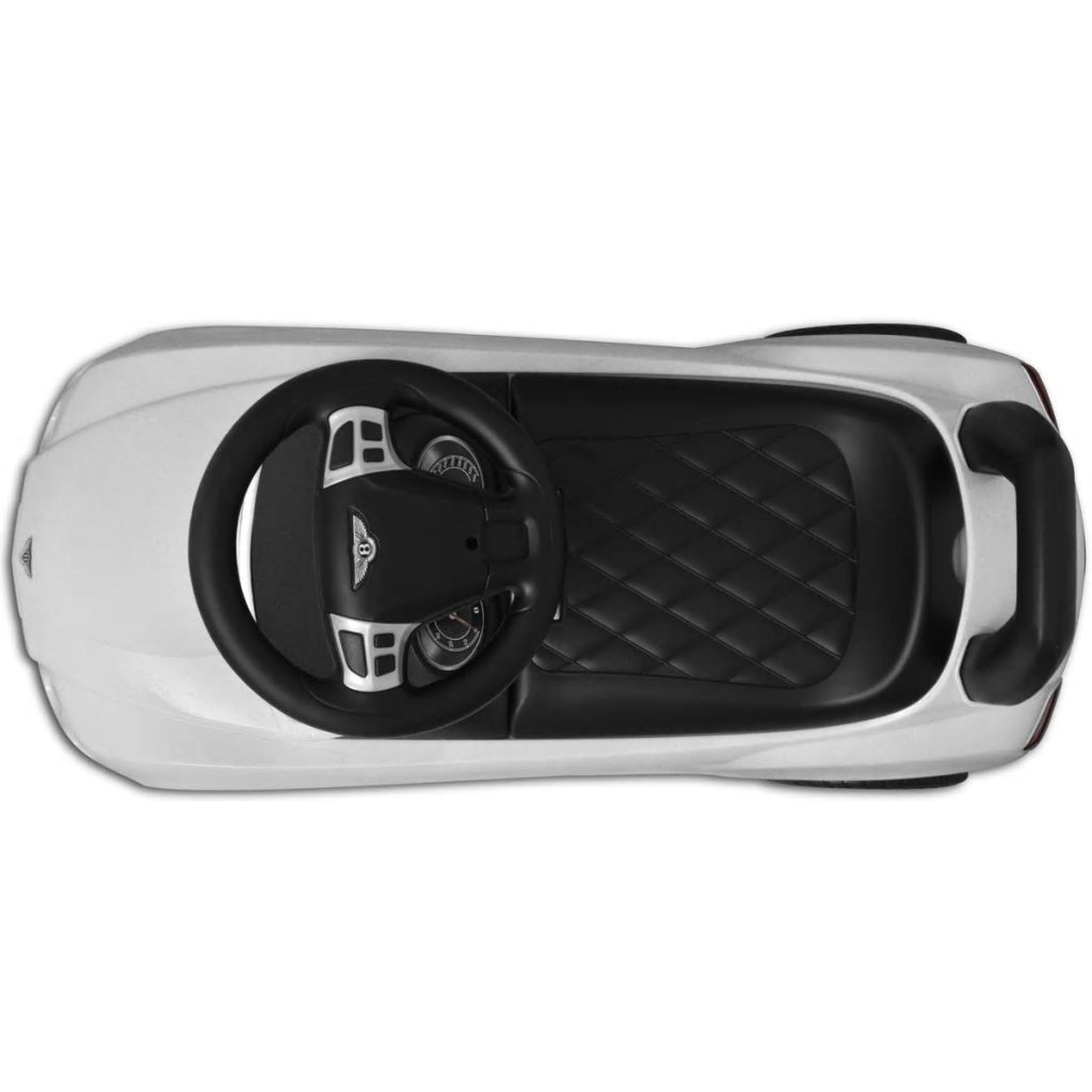 Bentley Foot-Powered Kids Car White