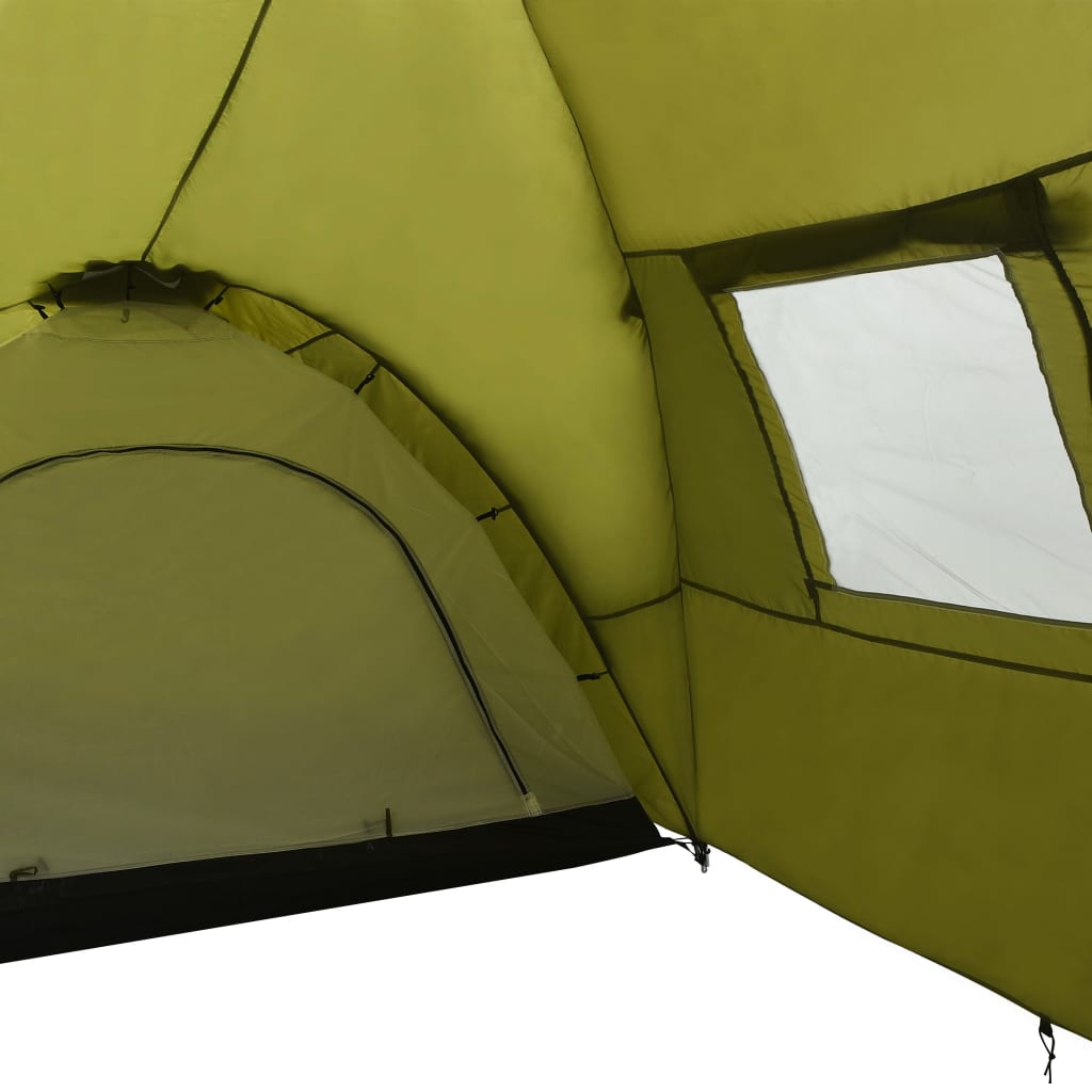 Camping-Zelt Iglu 650x240x190 cm 8 Personen Grün