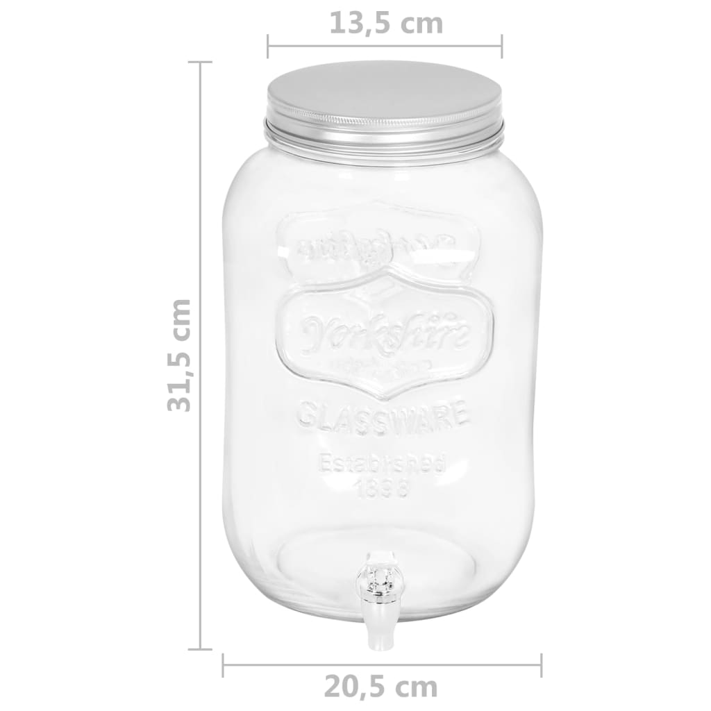 Beverage Dispensers 2 pcs 8050 ml Glass